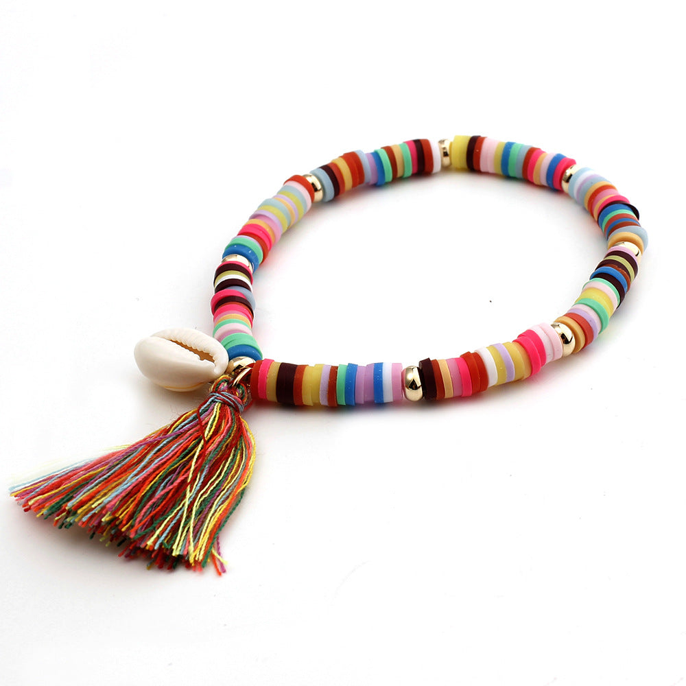 Bracciale bohemien arcobaleno