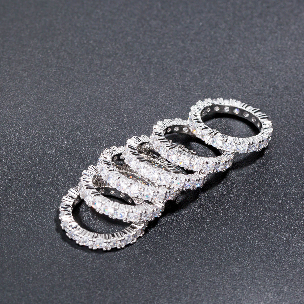 Anello ottone strass