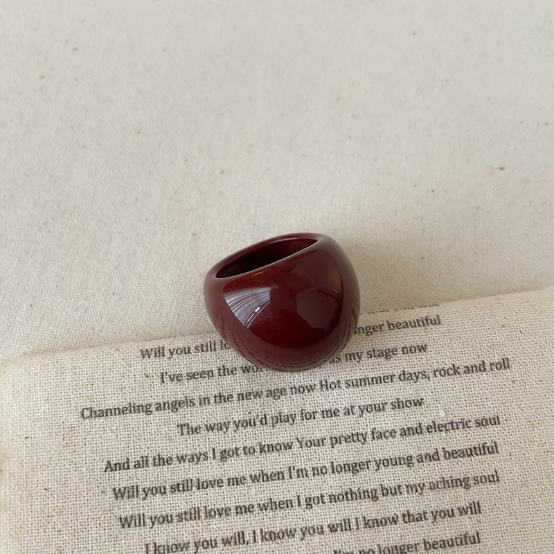 Anello resina colorato