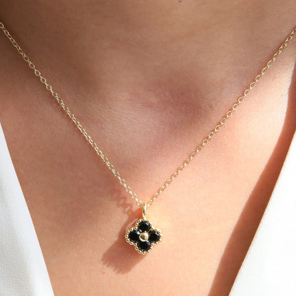 Collana trifoglio fortunato
