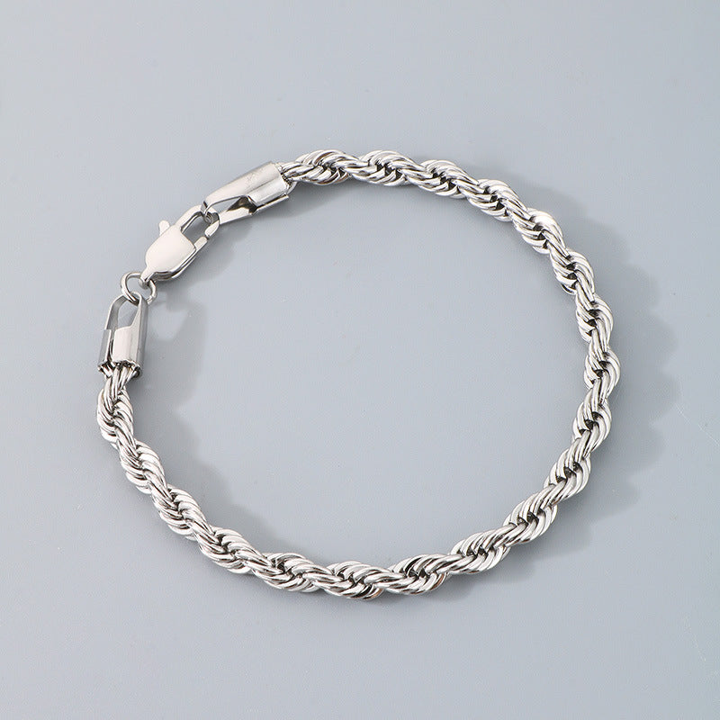 Bracciale catena intrecciata