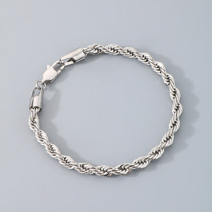 Bracciale catena intrecciata