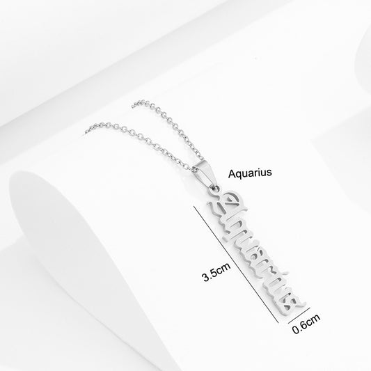 Collana zodiaco acciaio