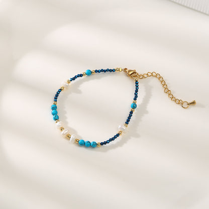 Bracciale turchese perle