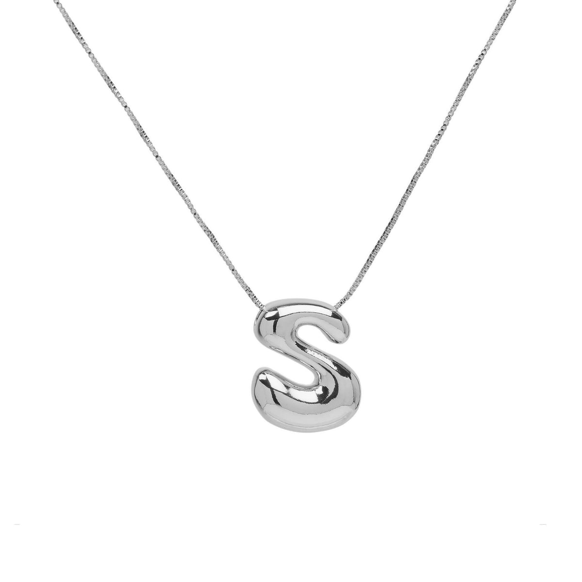 Collana lettera in ottone