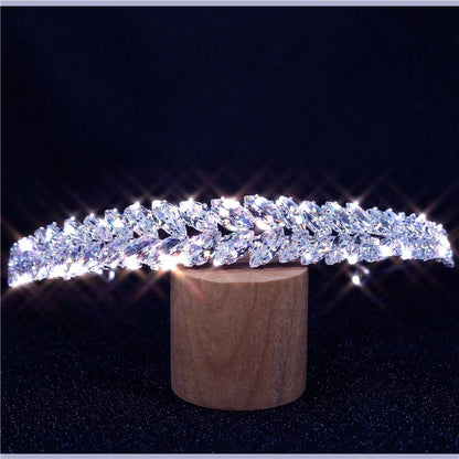 Corona sposa strass e cristalli