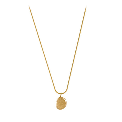 Collana dorata con pendente