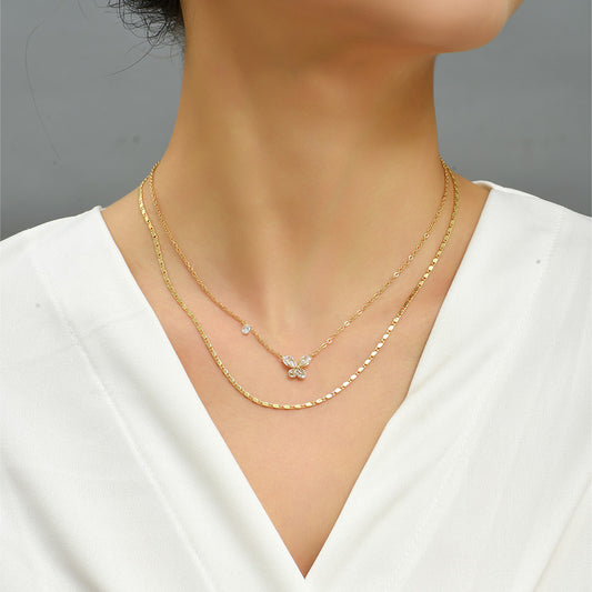 Collana farfalla multi-strato