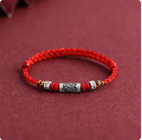 Bracciale corda rossa zodiaco