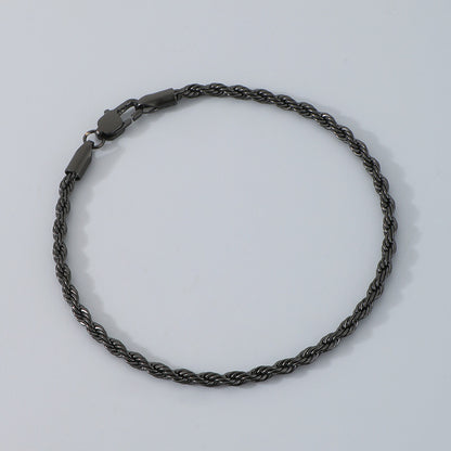 Bracciale catena intrecciata