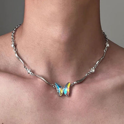 Choker pelle e metallo