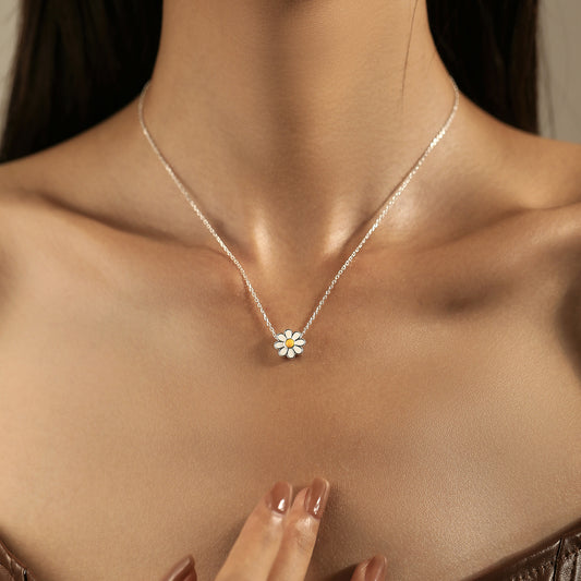 Collana crisantemo smaltata