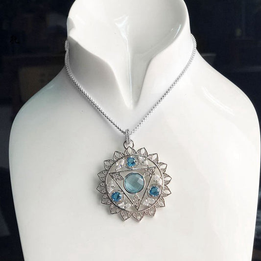 Collana loto azzurro