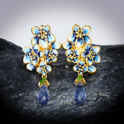 Collana goccia di cristallo