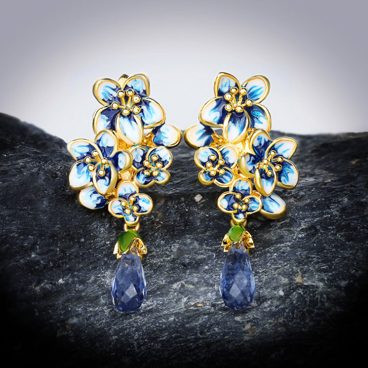 Collana goccia di cristallo
