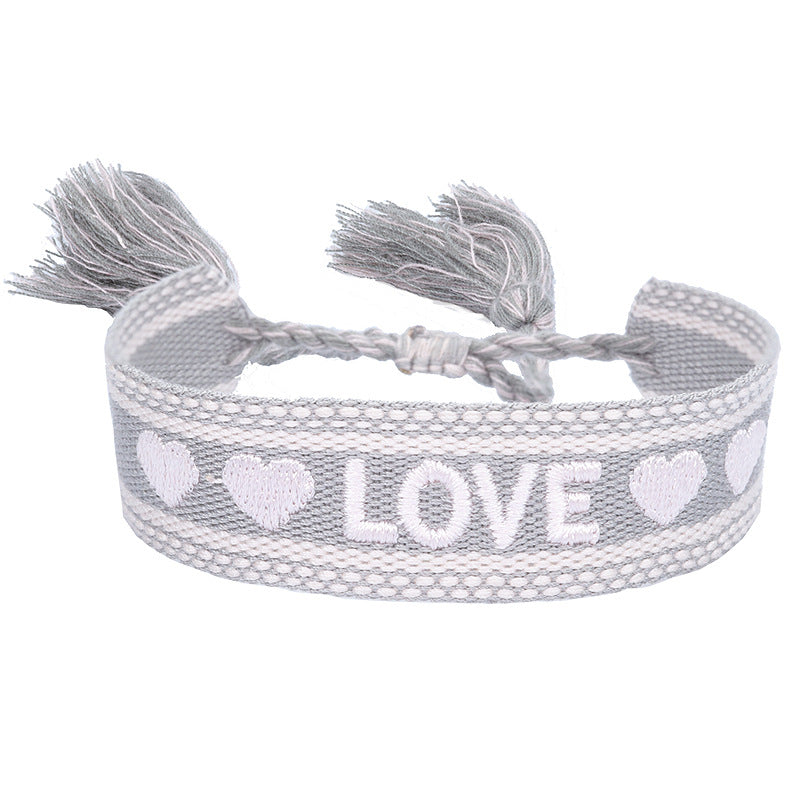 Bracciale coppia con ricamo