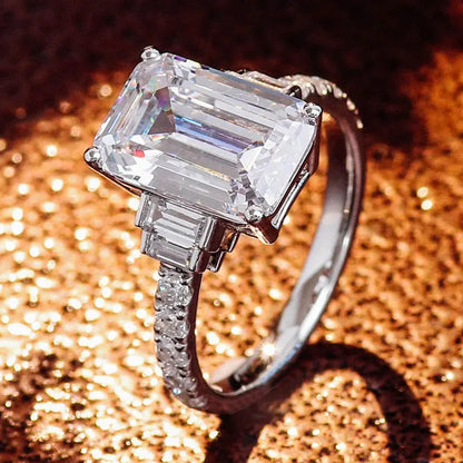 Anello quadrato zircone da donna