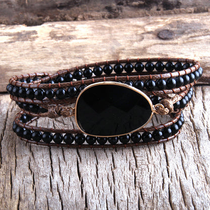 Bracciale Intrecciato Pietra Naturale