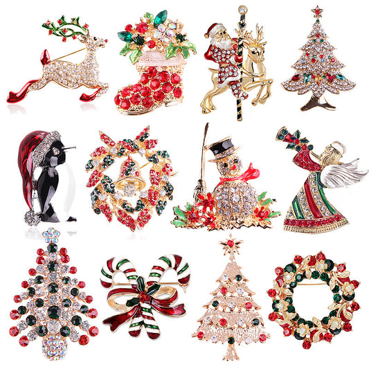 Spilla geometrica natale