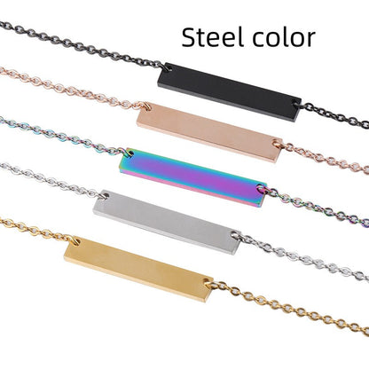Collana geometrica titanio