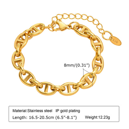 Bracciale Acciaio Dorato