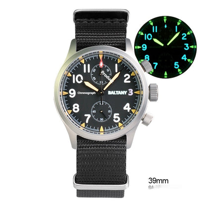 Orologio multifunzione acciaio retrò luminescente