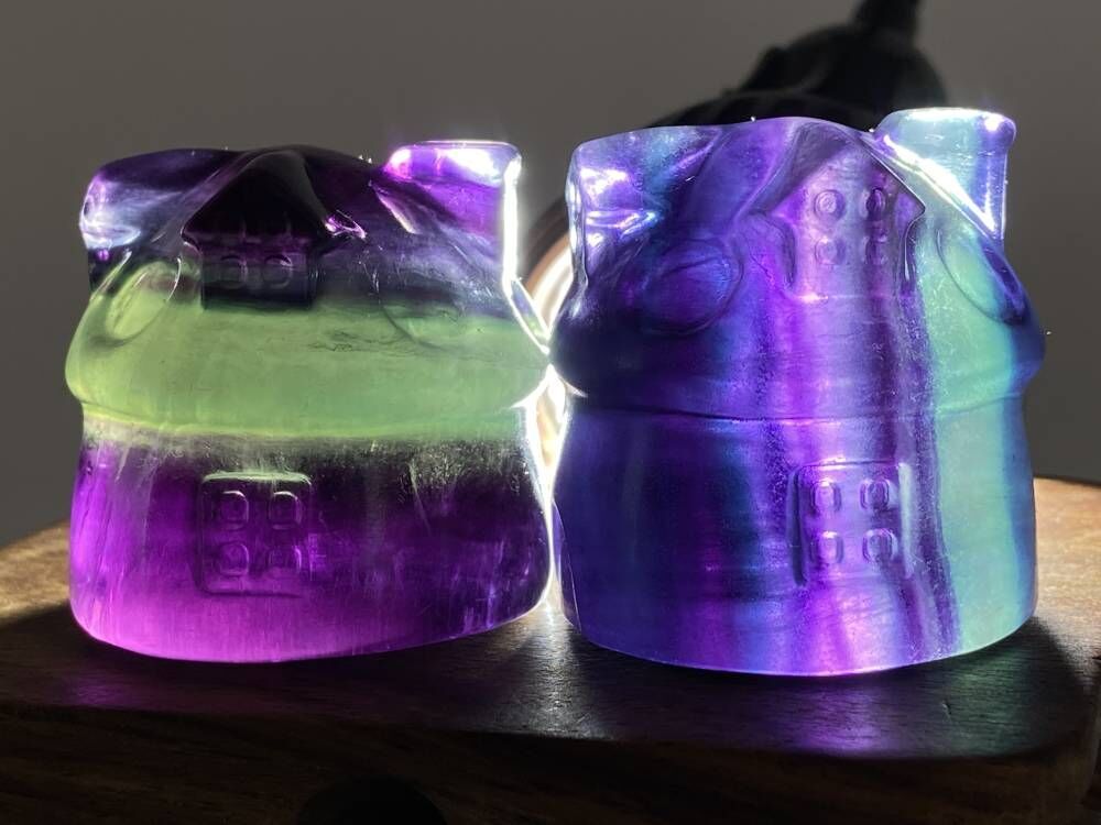 Figurina cristallo fluorite