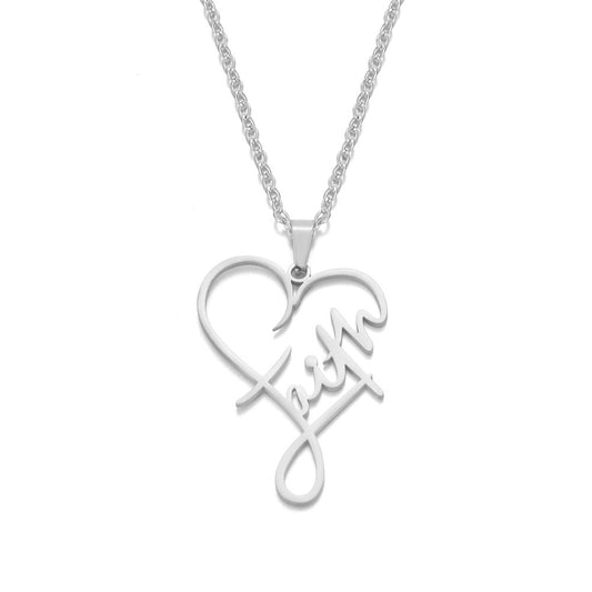 Set collana e bracciale cuore rosa