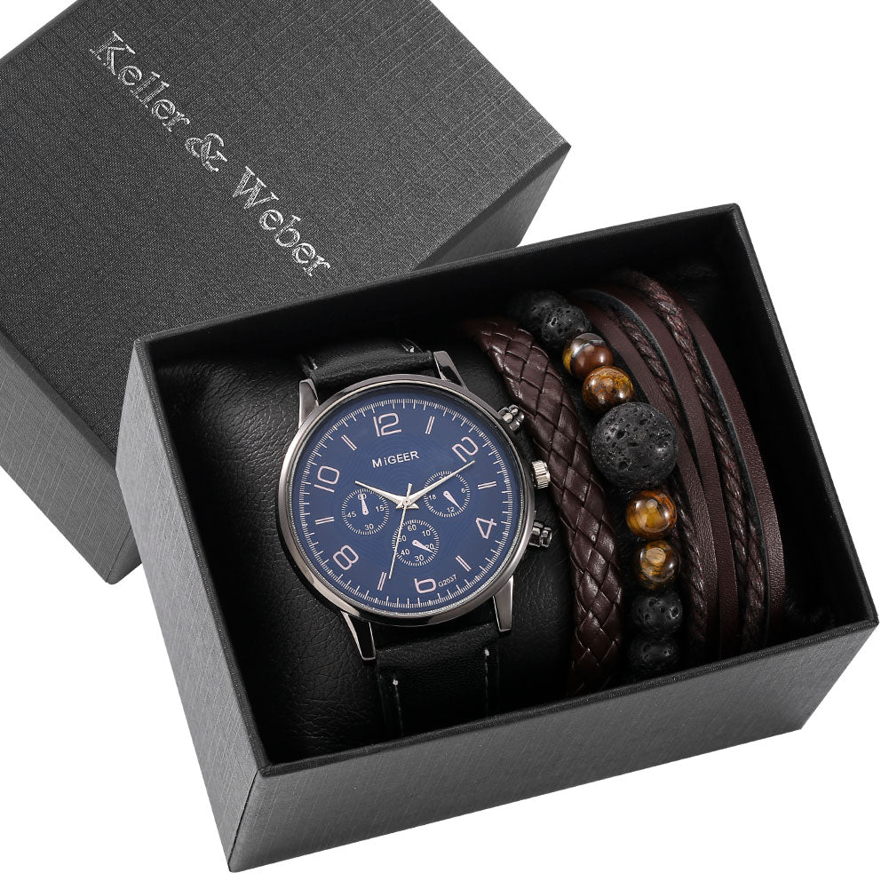 Set orologio e bracciale al quarzo