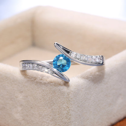 Anello zircone donna