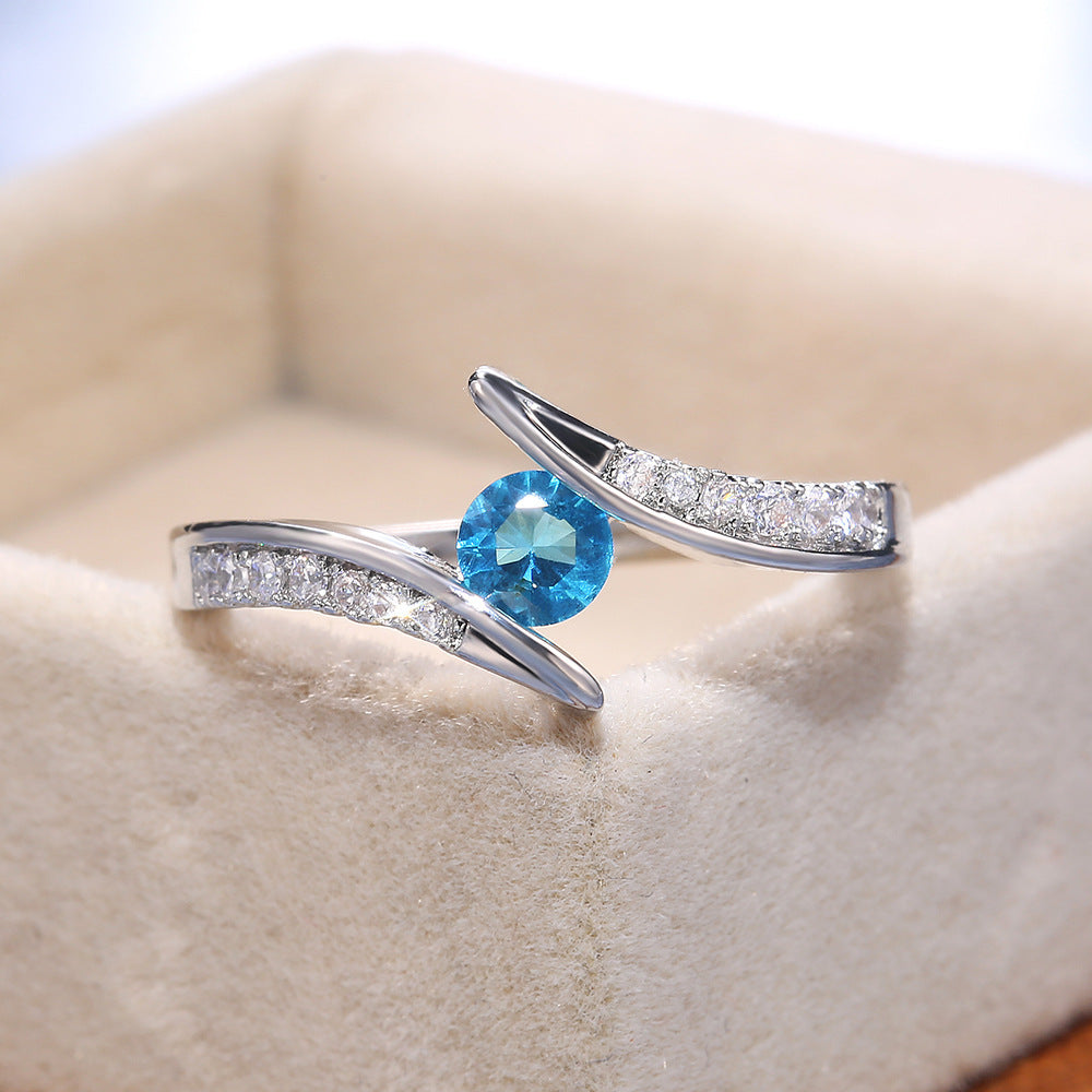 Anello zircone donna