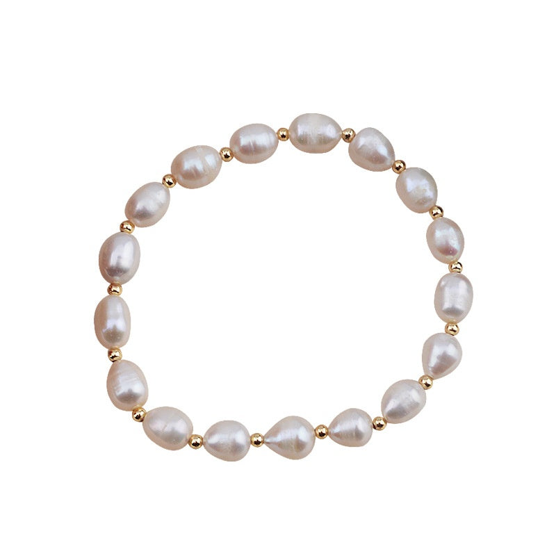 Bracciale elastico perle di fiume