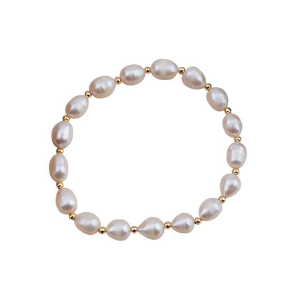 Bracciale elastico perle di fiume