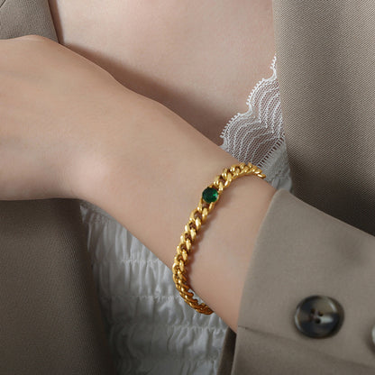 Collana retrò con zirconi