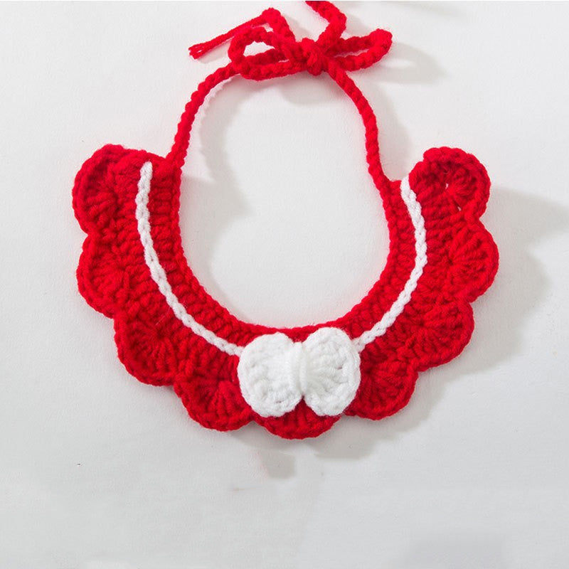 Collana gatto tessuta