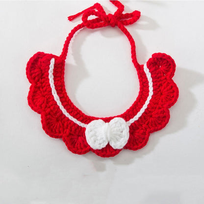 Collana gatto tessuta