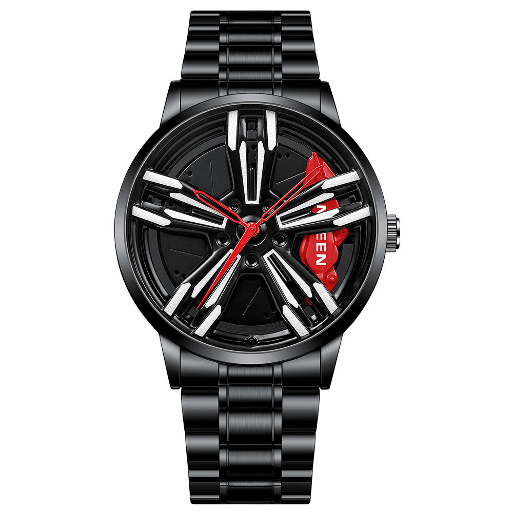 Orologio uomo tema locomotiva