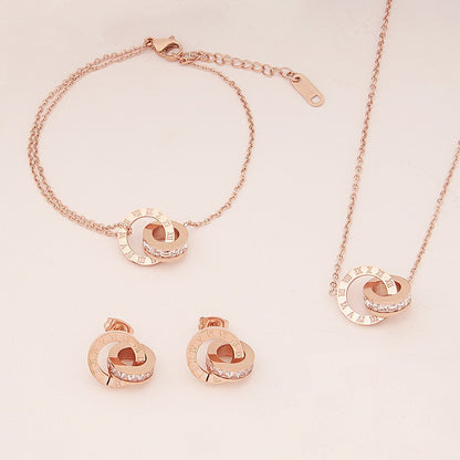 Collana Doppia Titanio