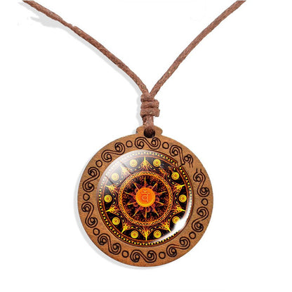 Collana Mandala Legno