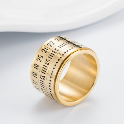 Anello con numeri girevoli