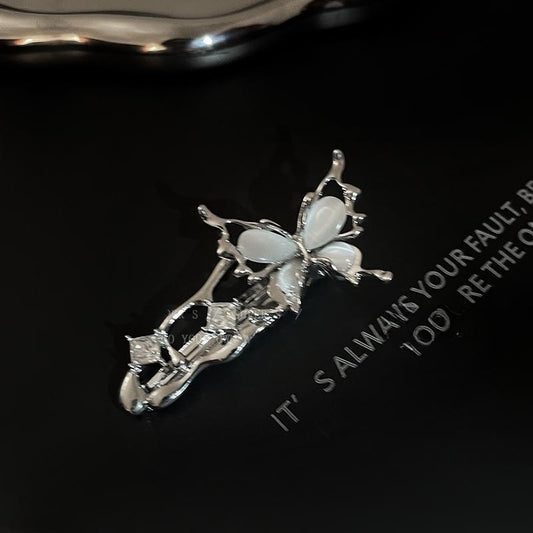 Clip per capelli in opale