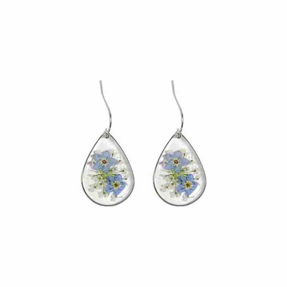 Orecchini fiore in resina naturale