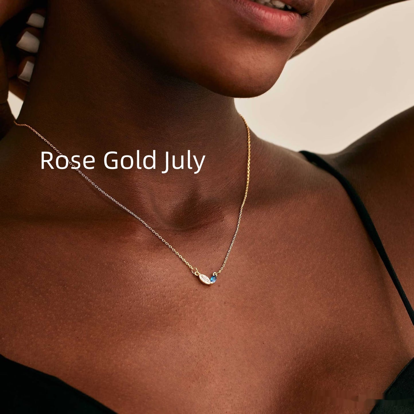 Collana cuore zircone acciaio titanio con pietra natale