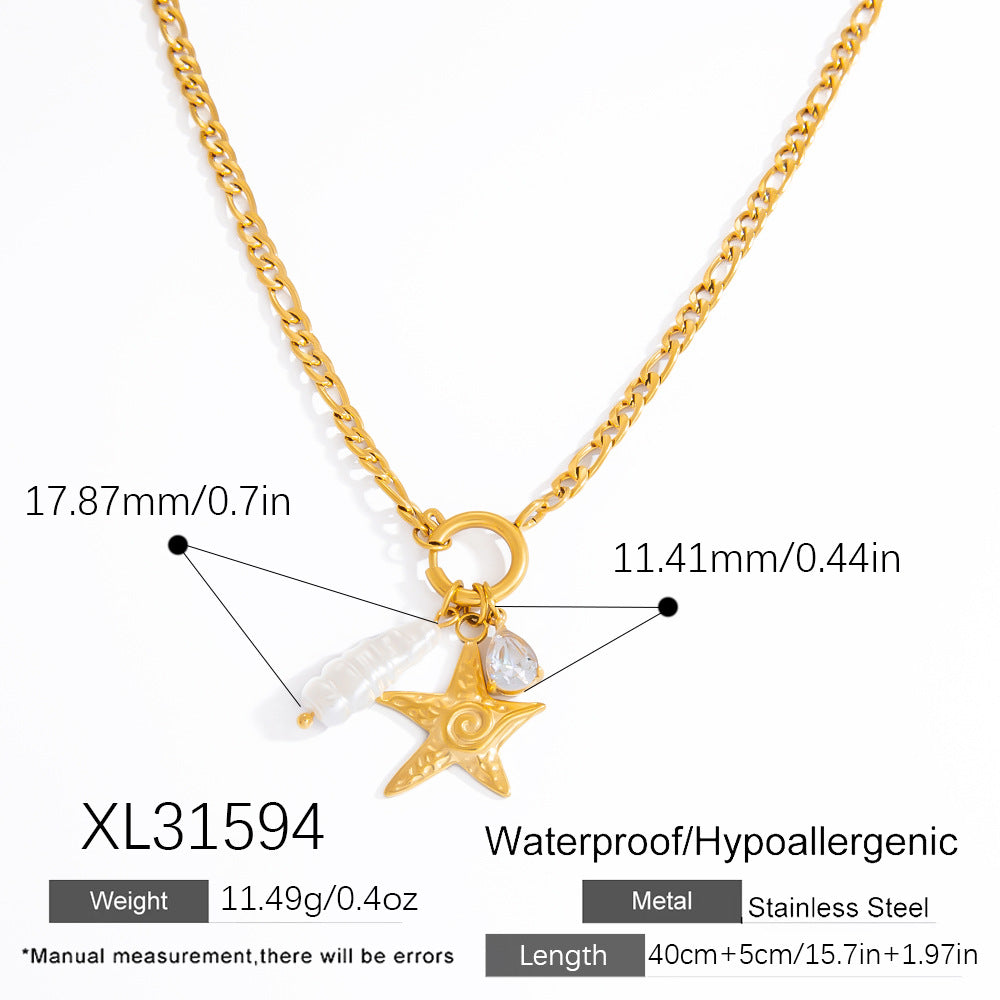 Collana doppio strato oro gemelli