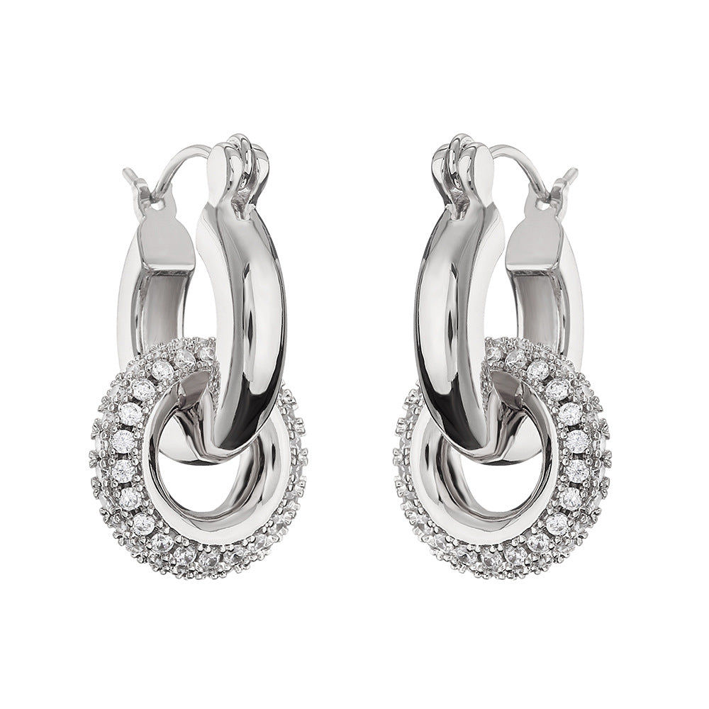 Orecchini zirconi pendenti