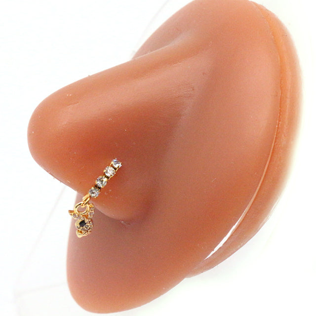 Piercing setto farfalla zirconi