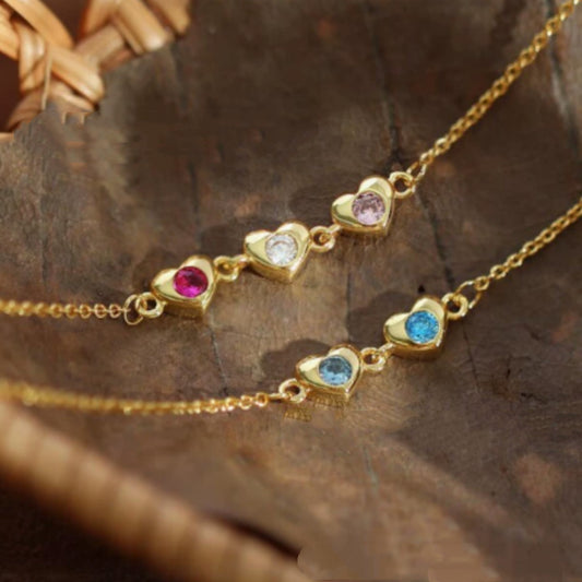 Bracciale cuore zircone personalizzato