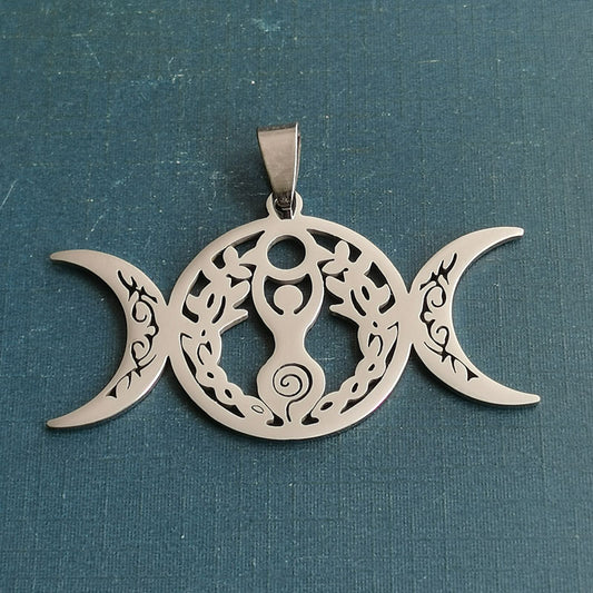 Collana tripla luna celtica