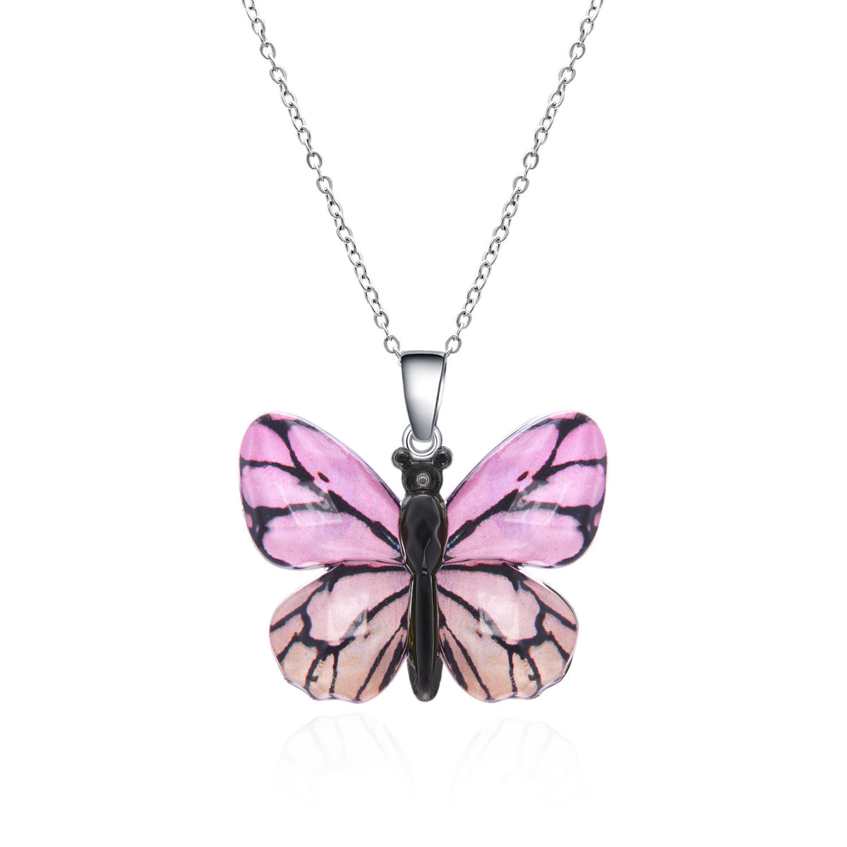Collana farfalla retrò multicolore