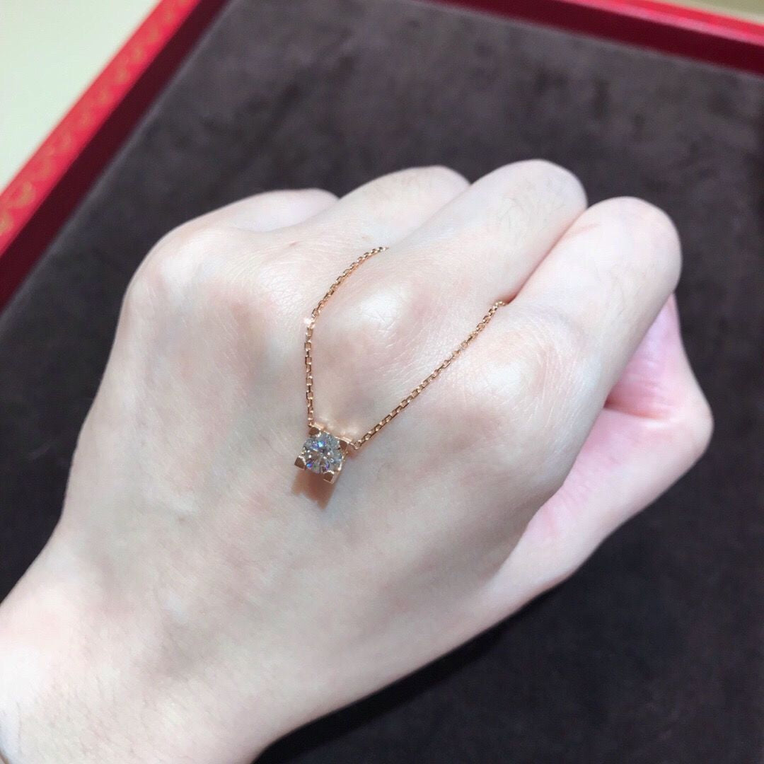 Collana solitario diamante